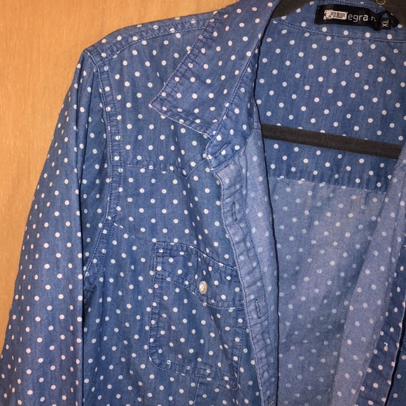 Polka dot button down - Picture 2 of 4